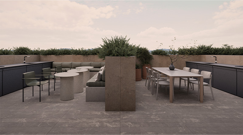 Chill Terrace Las Rosas Square